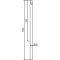 Dekorativ puller | Serie 466B | � 60 mm | fastmonteret, til indst�bning i beton med jordanker, total l�ngde ca. 1400 mm | uden l�s | uden �je